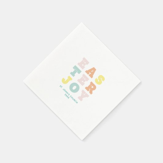 Einfaches, modernes Pastell-Ostern Serviette (Ecke)