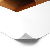 Einfaches modernes Personalisiertes Foto Poster (Ecke)