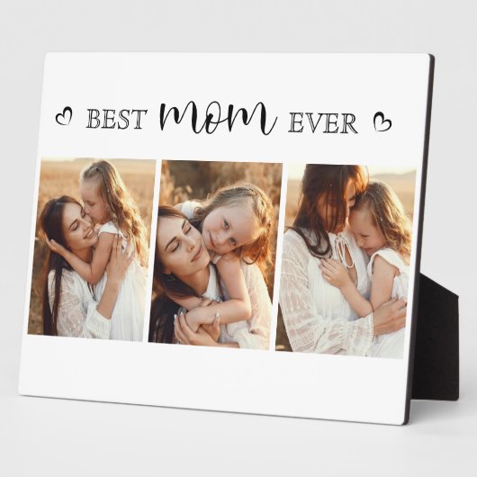 Einfaches modernes personalisiertes Geschenk für M Fotoplatte (Seite)