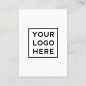 Einfaches, modernes QR-Format mit Logo-Back | Visitenkarte (Rückseite)