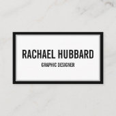 Einfaches, modernes QR-Format Visitenkarte (Vorderseite)