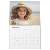Einfaches, modernes Retro Strip Foto pro Monat Kalender (Jan 2027)