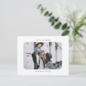 Einfaches, modernes, sauberes Weihnachtsfest-Foto Postkarte (Stehend Vorderseite)