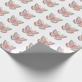 Einfaches modernes Schmetterlingsmuster Geschenkpapier (Ecke)