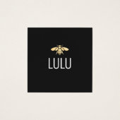 Einfaches, modernes Schwarz-Minimalistisch-Gold-Be (Vorderseite)