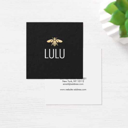 Einfaches, modernes Schwarz-Minimalistisch-Gold-Be (Schreibtisch)