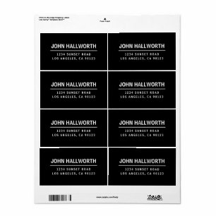 Einfaches modernes Schwarz & Weiß