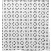 Einfaches modernes Schwarz-weiß geometrisches Zirk Duschvorhang (Vorderseite)