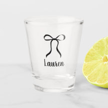 Einfaches Modernes Schwarzes Bogen Brautjungfer Vo