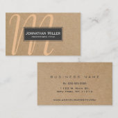 Einfaches modernes Schwarzes u. Weiß auf Visitenkarte (Vorne/Hinten)