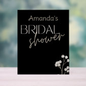 Einfaches modernes Script-Brautparty Acrylschild (Neutral)