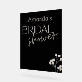 Einfaches modernes Script-Brautparty Acrylschild (Winkel)