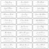 Einfaches, modernes Script-Gästeschema Aufkleber (Vorderseite)