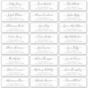 Einfaches, modernes Script-Gästeschema Aufkleber