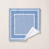 Einfaches, modernes Set von Cerulean Blue Bath (Waschlappen)