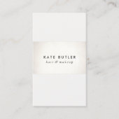 Einfaches modernes Soft Silver Visitenkarte (Vorderseite)