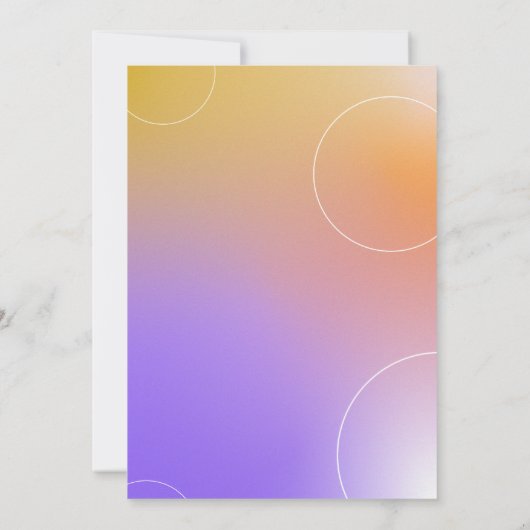 Einfaches modernes Summer Cocktail Party (Lila) Einladung (Rückseite)