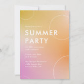 Einfaches modernes Summer Cocktail Party (pink) Einladung (Vorderseite)