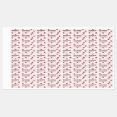 Einfaches modernes tiefrotes Rum Tone Custom Lippe Etiketten (Blatt)