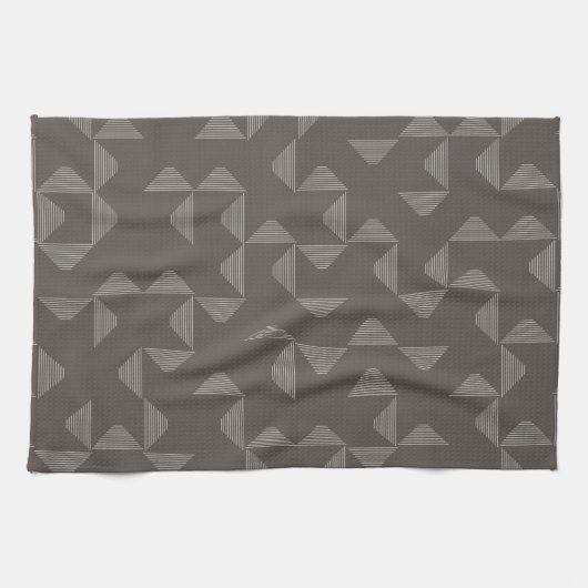 Einfaches, modernes, trendiges geometrisches Muste Geschirrtuch (Horizontal)