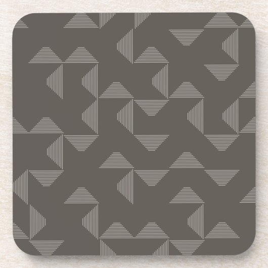 Einfaches, modernes, trendiges geometrisches Muste Getränkeuntersetzer (Vorderseite)