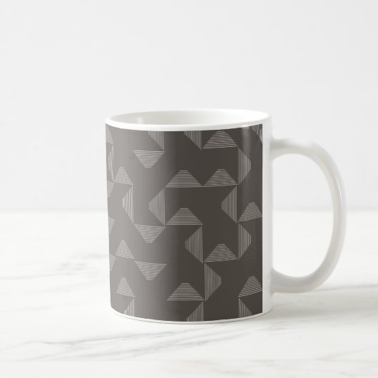 Einfaches, modernes, trendiges geometrisches Muste Kaffeetasse (Rechts)