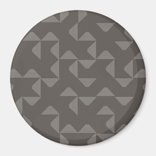 Einfaches, modernes, trendiges geometrisches Muste Magnet (Vorne)