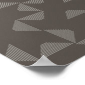 Einfaches, modernes, trendiges geometrisches Muste Poster (Ecke)