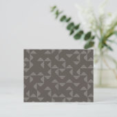 Einfaches, modernes, trendiges geometrisches Muste Postkarte (Stehend Vorderseite)