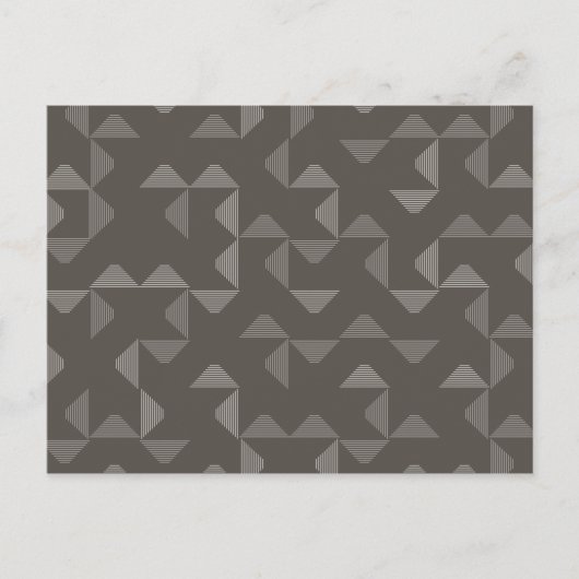 Einfaches, modernes, trendiges geometrisches Muste Postkarte (Vorderseite)