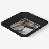 Einfaches, modernes und anpassbares Foto Pappteller (Gewinkelt)