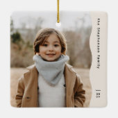 Einfaches, modernes und luxuriöses Foto Keramikornament (Rückseite)