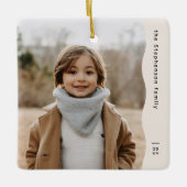 Einfaches, modernes und luxuriöses Foto Keramikornament (Vorderseite)