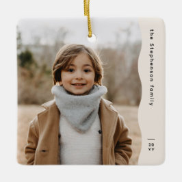 Einfaches, modernes und luxuriöses Foto Keramikornament