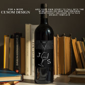 Einfaches, modernes und Minimalistisches Individue Weinetikett