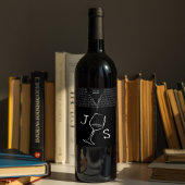 Einfaches, modernes und Minimalistisches Individue Weinetikett