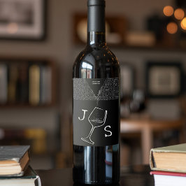 Einfaches, modernes und Minimalistisches Individue Weinetikett