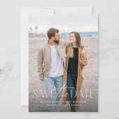 Einfaches, modernes und stilvolles 2-Foto Save The Date (Vorderseite)