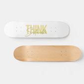Einfaches, modernes urbanes cooles Design Nachhalt Skateboard (Horizontal)