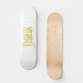 Einfaches, modernes urbanes cooles Design Nachhalt Skateboard (Vorderseite)