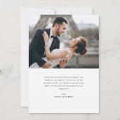 einfaches, modernes Urlaubssaison Karte (Rückseite)