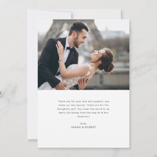 einfaches, modernes Urlaubssaison Karte (Rückseite)