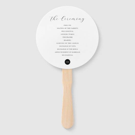 Einfaches modernes vertikales Programm Fächer (Rückseite)