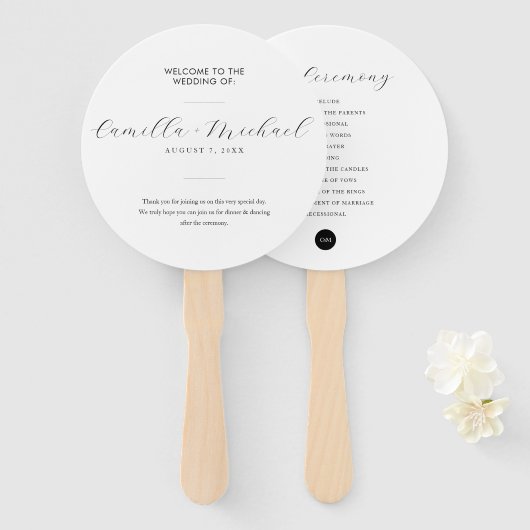 Einfaches modernes vertikales Programm Fächer (Vorne und Hinten)