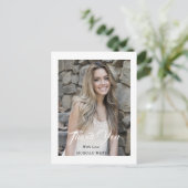 Einfaches, modernes Virtual Abschluss Foto Postkarte (Stehend Vorderseite)