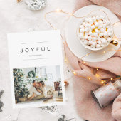 Einfaches modernes WeihnachtsFoto | Feierlicher Ur