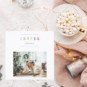 Einfaches modernes WeihnachtsFoto | Feierlicher Ur