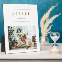 Einfaches modernes WeihnachtsFoto | Feierlicher Ur