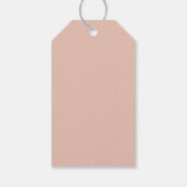 Einfaches modernes WeihnachtsFoto | Feierlicher Ur Geschenkanhänger (Rückseite)