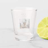 Einfaches modernes WeihnachtsFoto | Feierlicher Ur Schnapsglas (Rückseite)